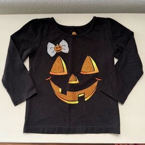 Pumpkin Face long sleeved top sz: 12M